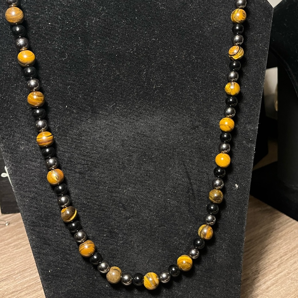 Tiger Eye Crystal Protection Necklace